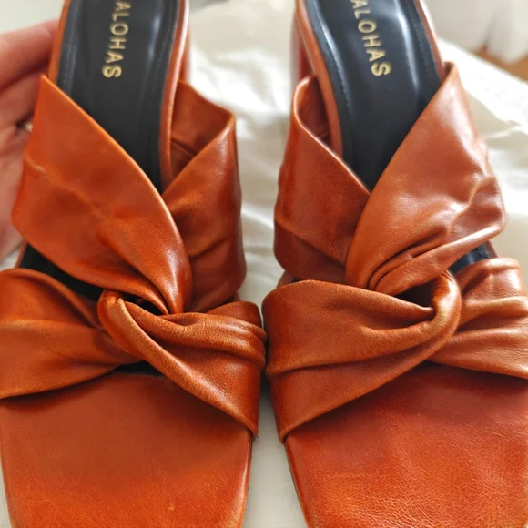 Alohas knotted open toe slide mule, 38 - Picture 4 of 8